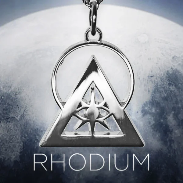 Silver Rhodium Illuminati Talisman